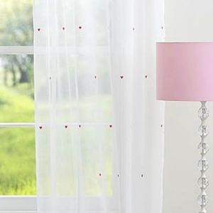 POTTERY BARN KIDS CURTAINS WITH HEART EMBROIDERY